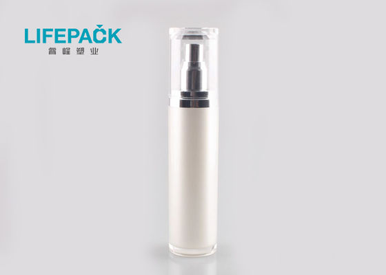 Empty Airless Lotion Pump , 100ml Airless Pump Bottles Cosmetic With Acrylic Cap