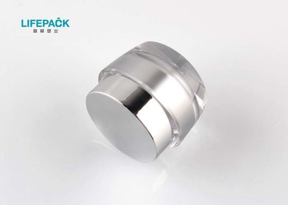 Double Walled ล้างภาชนะเครื่องสำอางพลาสติกการพิมพ์ผ้าไหม