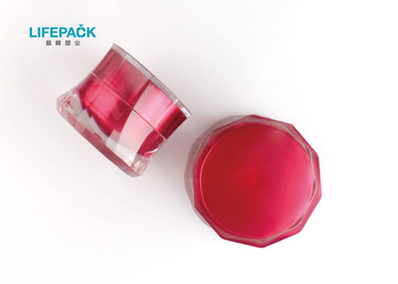 สีครีมที่กำหนดเองครีมที่ว่างเปล่าหรูหราหนาผนังชั้นนอกคริลิค