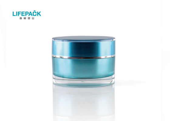 ขวดเครื่องสำอางสีฟ้าหรูหรา 50ml สำหรับเครื่องสำอาง
