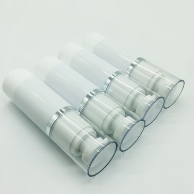 การพิมพ์ผ้าไหมขวดปั๊มสุญญากาศขนาด 50 มล. / ขวดปั๊มขวดพลาสติกใส